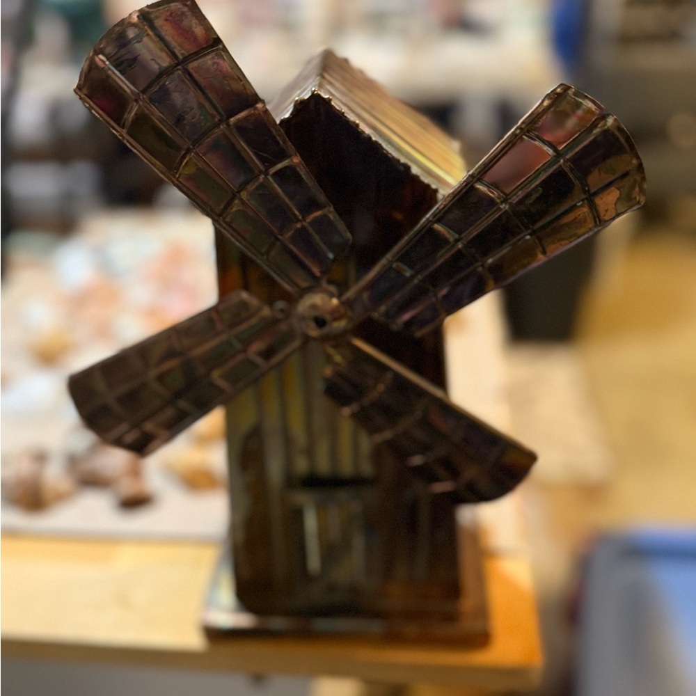 Rustic Copper Windmill Decor - Picture 2 of 10